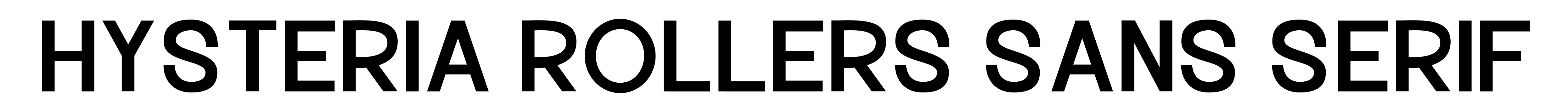 Hysteria Rollers Sans Serif
